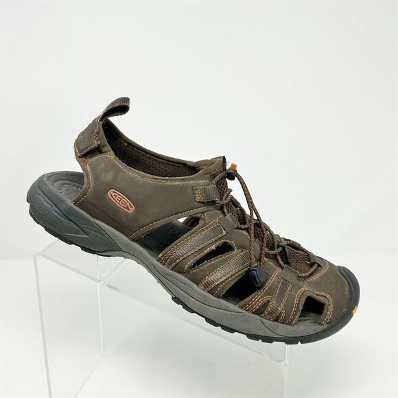 KEEN Men\'s Targhee III Hiking Sandals Brown Leather Slingback Size 11.5 Slip-On main image 2